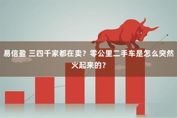 易信盈 三四千家都在卖？零公里二手车是怎么突然火起来的？