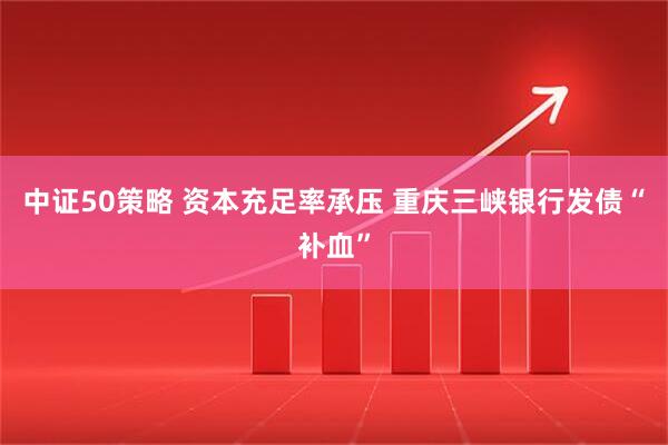 中证50策略 资本充足率承压 重庆三峡银行发债“补血”
